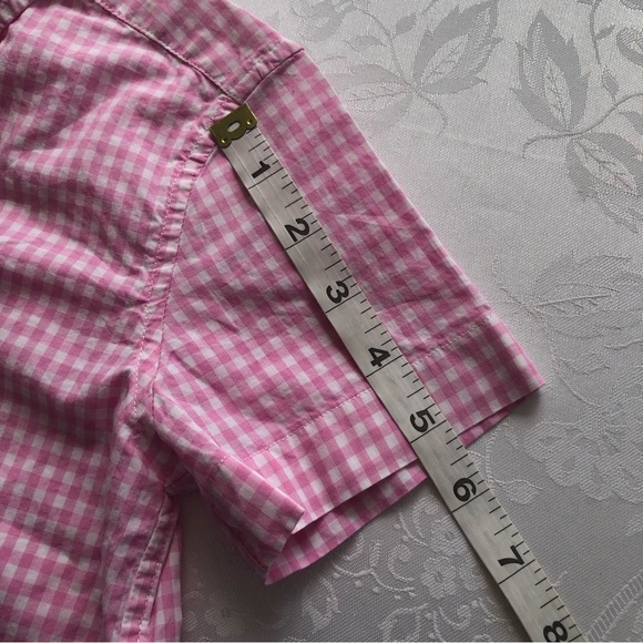 Ralph Lauren Pink/White Checkered Button-Up Shirt Boys Size 5 Short Sleeves Logo - Picture 16 of 16